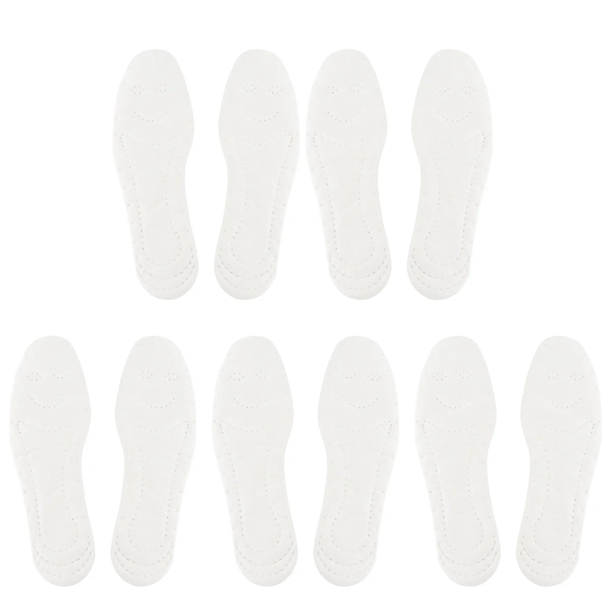 5 คู่รองเท้าแทรกผ้าฝ้าย Insoles สําหรับผู้ชายระงับกลิ่นกายรองเท้าระบายอากาศผู้หญิงผู้หญิง