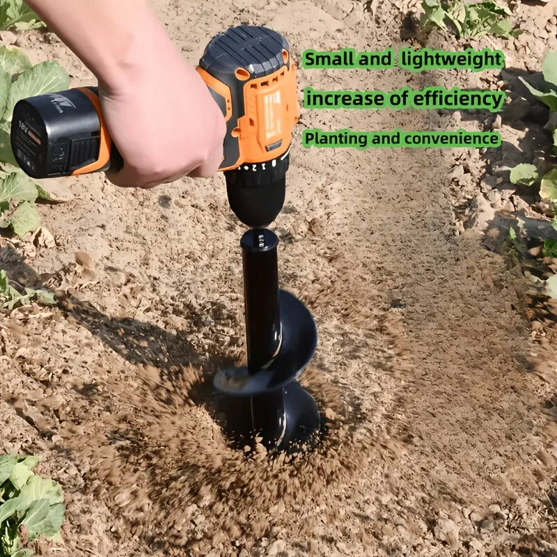 1-Piece Spiral Drill Bit Made of High-Hardness Alloy, Suitable for Drilling Holes in Bulbous Flowers, Universal Hole Digger in All Sizes