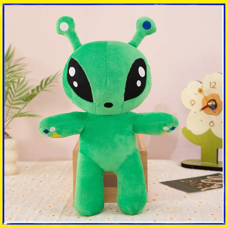 

Cute Green Alien Plush Toy Big Eyes Soft Stuffed Animal Sleeping Pillow Comfort Companion Birthday Gift For Boys Girls Kids