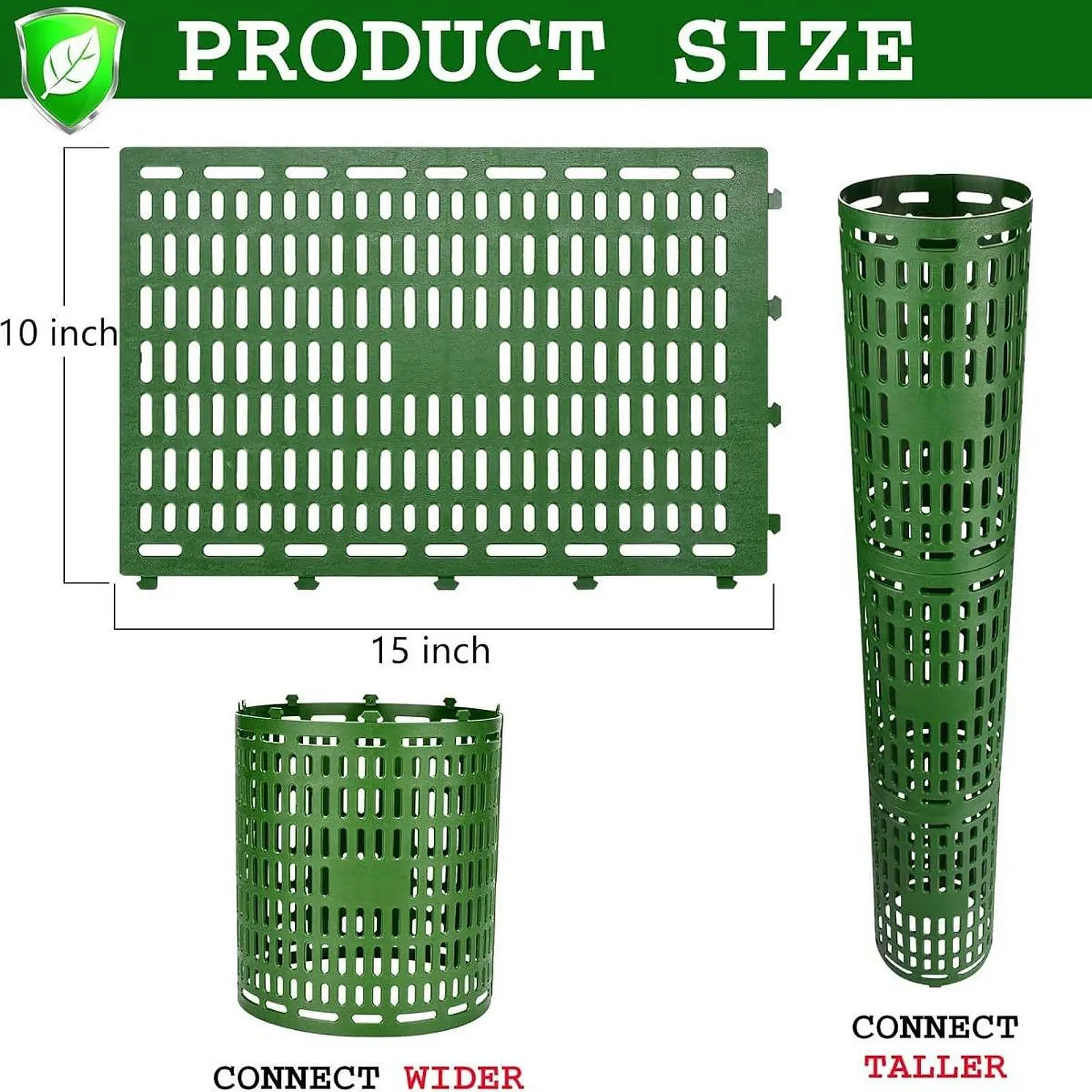 2Pcs Tree Trunk Protector Plant Guard Animal Barrier Splicable Plant Cover Heavy Duty Tree Wraps for Fruit Trees Saplings