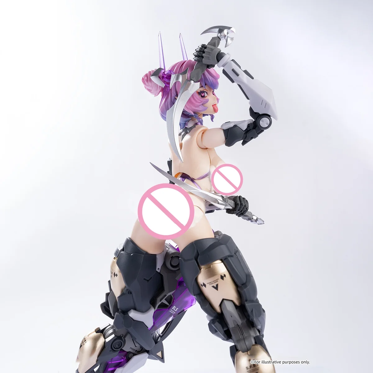 

HIPLAY Earnestcore Craft Mecha Girl Rosa Project Starflower Black Iris, экшн-фигурка в масштабе 1/10, изысканное исполнение