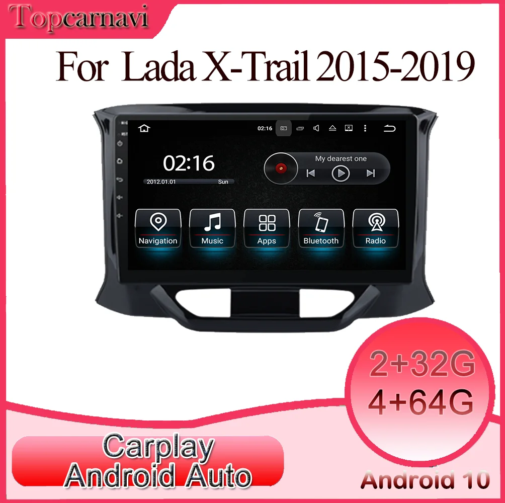 

Topcarnavi Android car multimedia DVD stereo radio video GPS GLONASS navigation CarPlay for Lada X-ray 2014-2017