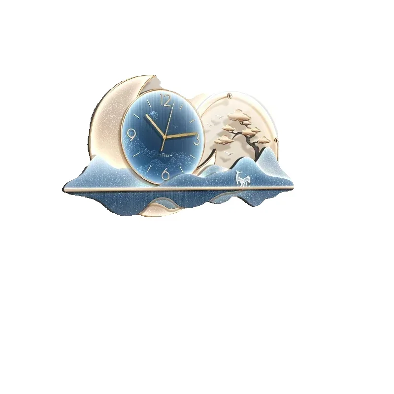 Restaurant Art Mural Wall Clock Living Room Unique Digital Luxury Minimalist Nordic Wall Watch Aesthetic Nordic Reloj Home Decor