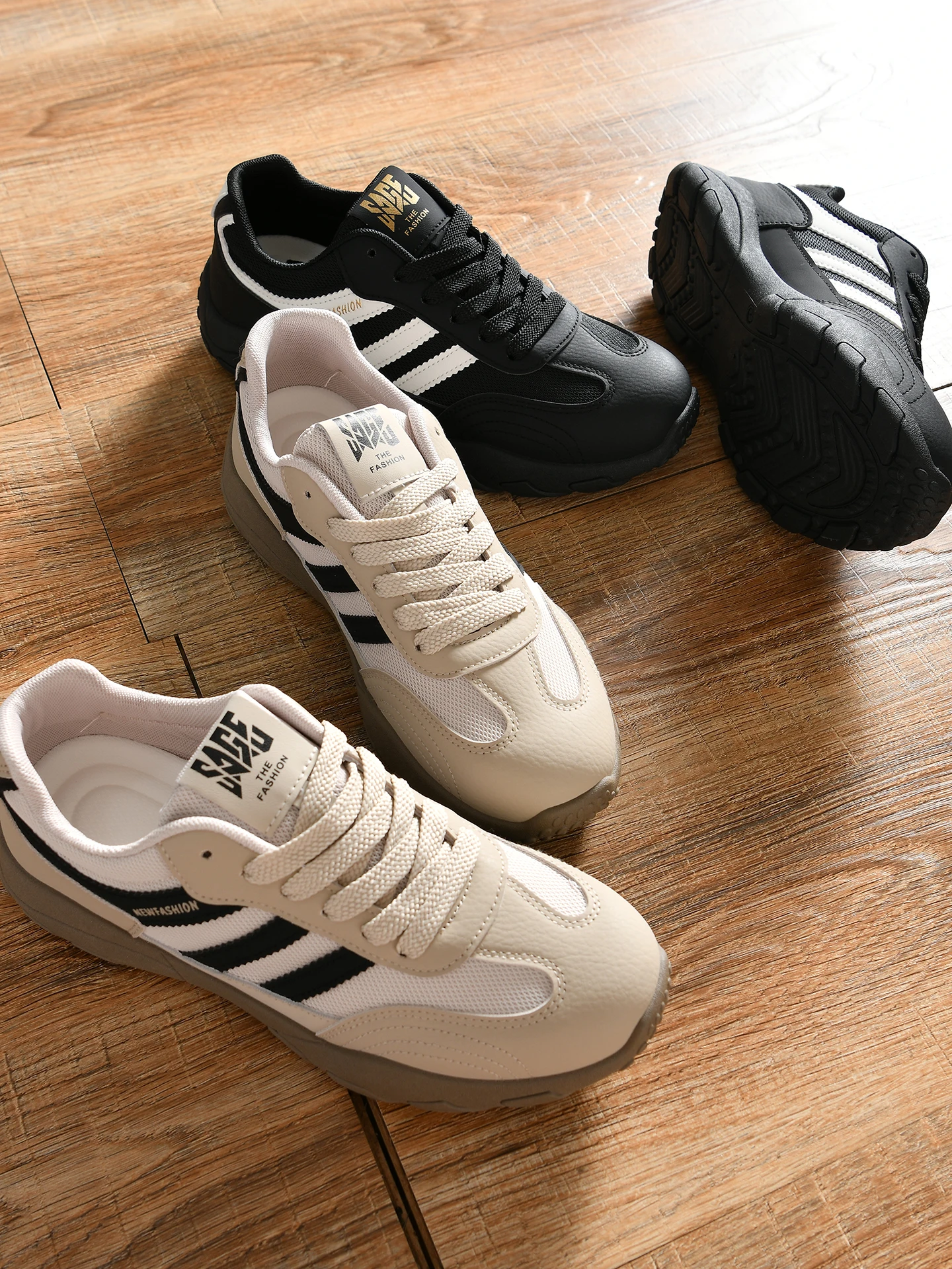 Men's Low-Top Casual Shoes Breathable Mesh Anti-Slip Spring Autumn Versatile Sports Shoes Comfortable Fashionable Flat Heel