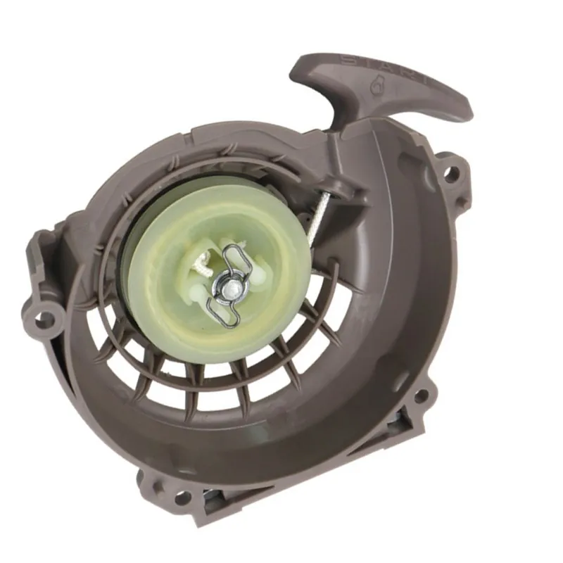 For 48 Engine 63CC Earth Auger Hole Digger Tiller Cultivator 2 Stroke Pull Recoil Starter Assembly Rewind Replacement Parts