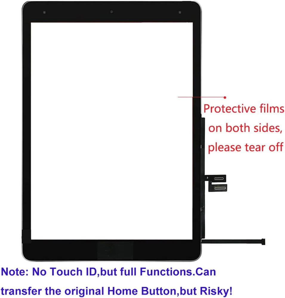 LCD Outer Touch Screen Digitizer, Display de vidro frontal, substituição do painel, apto para iPad 9, 9th Gen, A2603, A2604, iPad9, 10.2, 2021