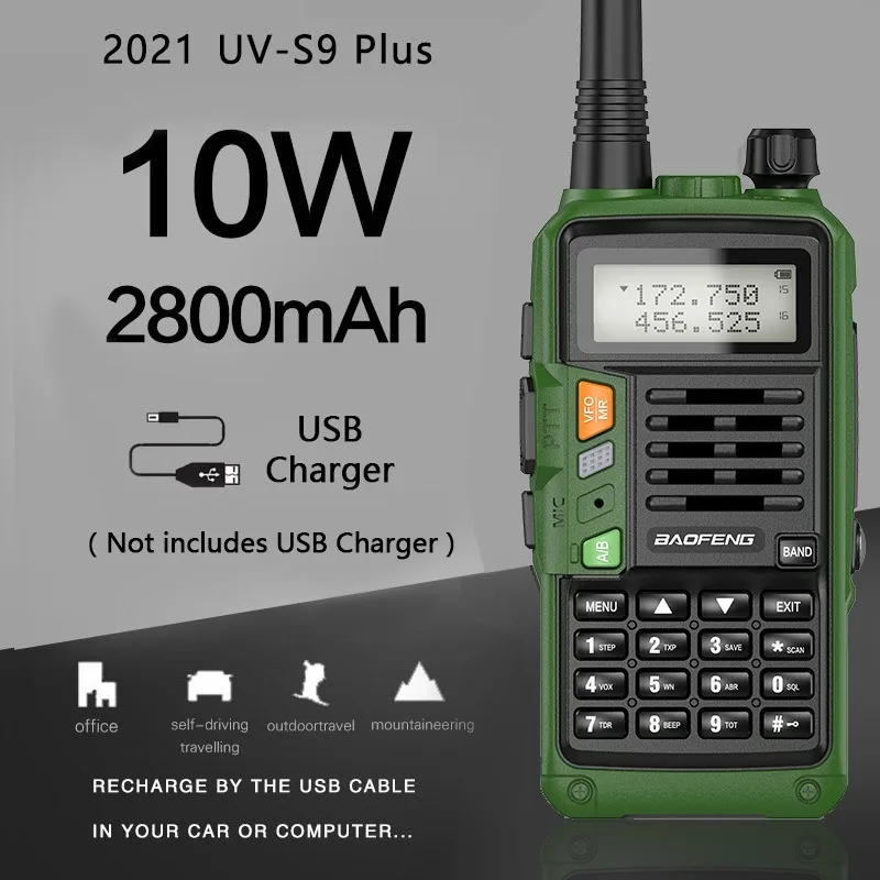 UV-S9PLUS BF  civil walkie-talkie UV dual-section outdoor high-power hand station