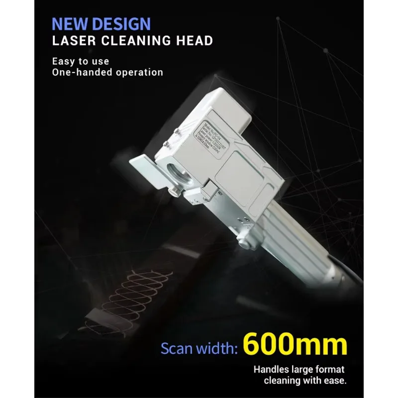 La macchina per la rimozione della ruggine della macchina per la pulizia laser continua portatile rimuove la riparazione e la vernice delle superfici metalliche