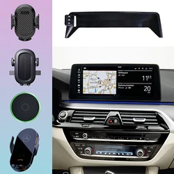 For BMW 5 Series 2021 2022 2023 G30 Phone Holder Car Magnet Wireless Charging Mobile Phone Support Car Accessories Screen Base