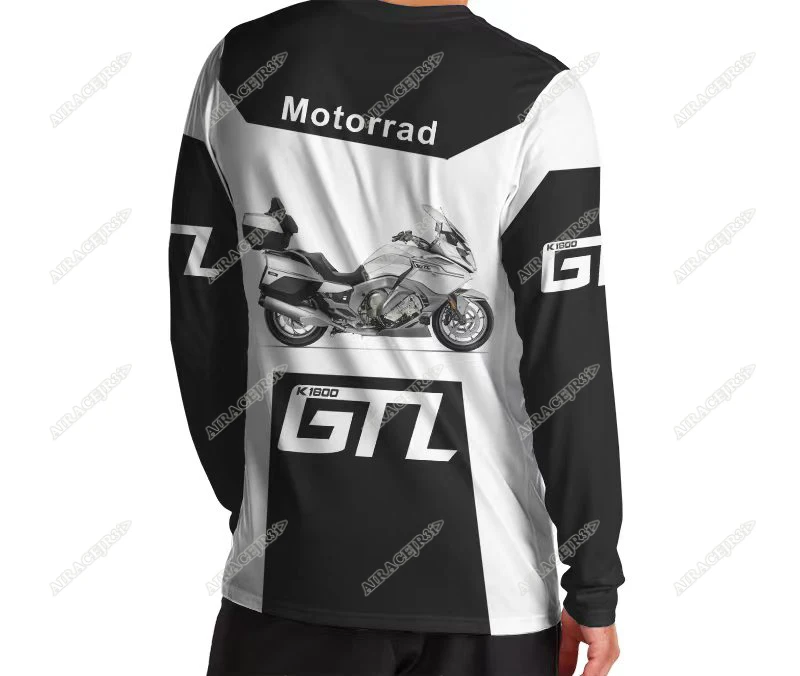 For BMW Motorrad K1600 GTL Long T-shirt Sport Racing Motorcycle Travel Riding Summer Men\'s Quick Dry Breathable Anti-UV Jerseys