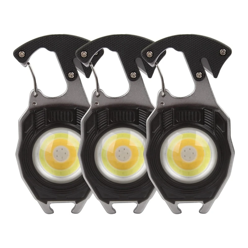 Y51A-Mini Flashlight 3 Pack, Rechargeable Keychain Flashlight, Flashlight Keychain Light, Portable Pocket Flashlight