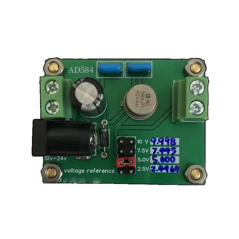 AD584 reference voltage source 10V calibration and a half four and a half multimeter voltage file