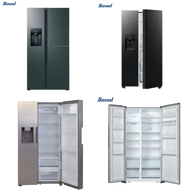for DW-736W3E 556L 220V 50Hz PCM Finishing Free-standing Side by Side Freezer Refrigerator Best Selling for Home Use