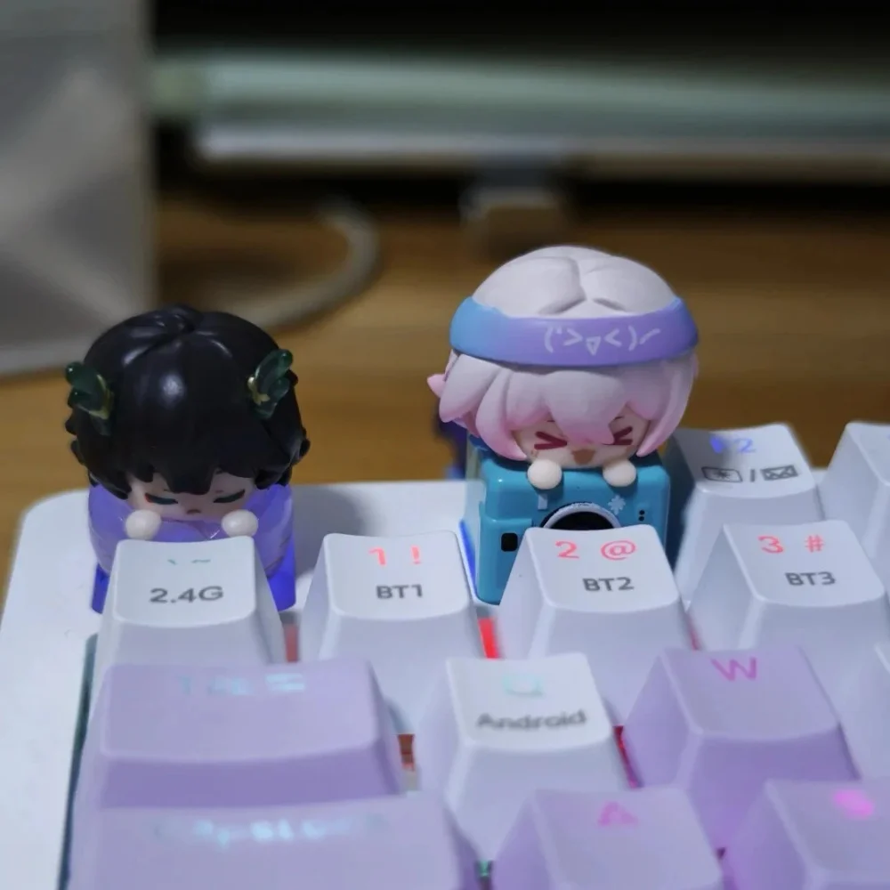 คีย์แคป Mihoyo v2 ของแท้ Honkai Star Rail ฟิกเกอร์แบบซ้อนได้ ของเล่นกล่องสุ่มสุดฮิต ของตกแต่งโต๊ะทำงาน ของขวัญ ของประดับ