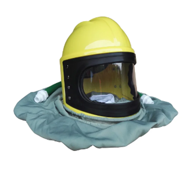 New  High-quality Fully Enclosed Oxygen Spray Paint Sandblasted Protective Cap Dust Mask with Intake Cape