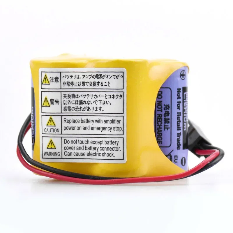 10 pz originale BR-2/3 agct4a 6V pacco batteria PLC batterie industriali agli ioni di litio con spina gancio nero per batteria Panasonic Fanuc