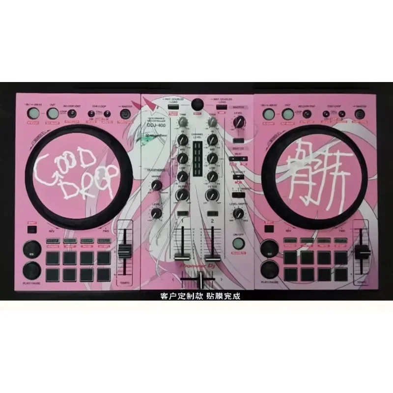 Pioneer DDJ-400 Controller Panel Film. Disc Player Colorful Sticker,(Self Adhesive Film, Not A Device)