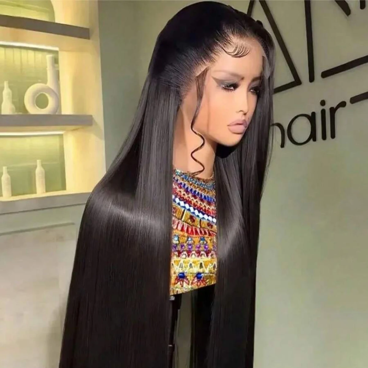 100% شعر الإنسان 13x6 13x4 HD الدانتيل الشفاف الباروكة الأمامية 30 40 بوصة 13x4 HD الدانتيل أمامي خصلات الشعر المستعار الإنسان البرازيلي قبل قطعها #1