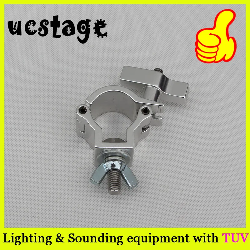 TUV Stage Light Clamps Fit 32-35mm Tube 75KG Bearing For Stage Truss Pipes With T Nut Lighting Hardware