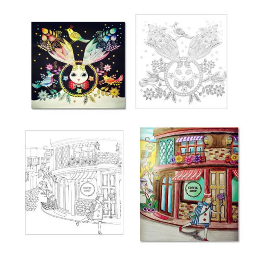 Kingdom Office School soulager le Stress tuer le temps livre de coloriage mixte Graffiti peint à la main dessin peinture livres