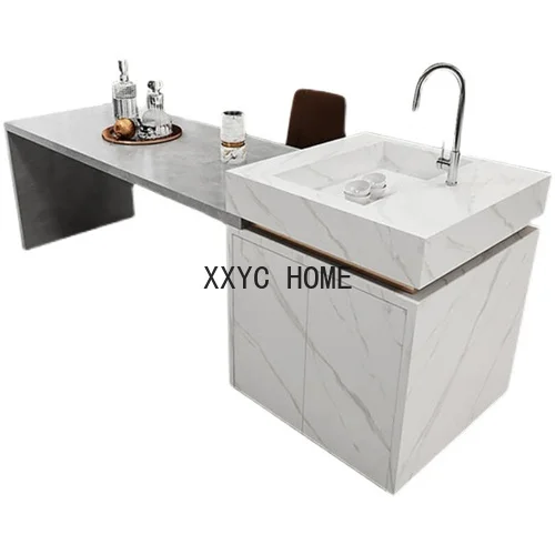 

Stone Plate Zhongdao Table Dining Table Integrated Water Bar Kitchen Retractable Rectangular Home Dining Table