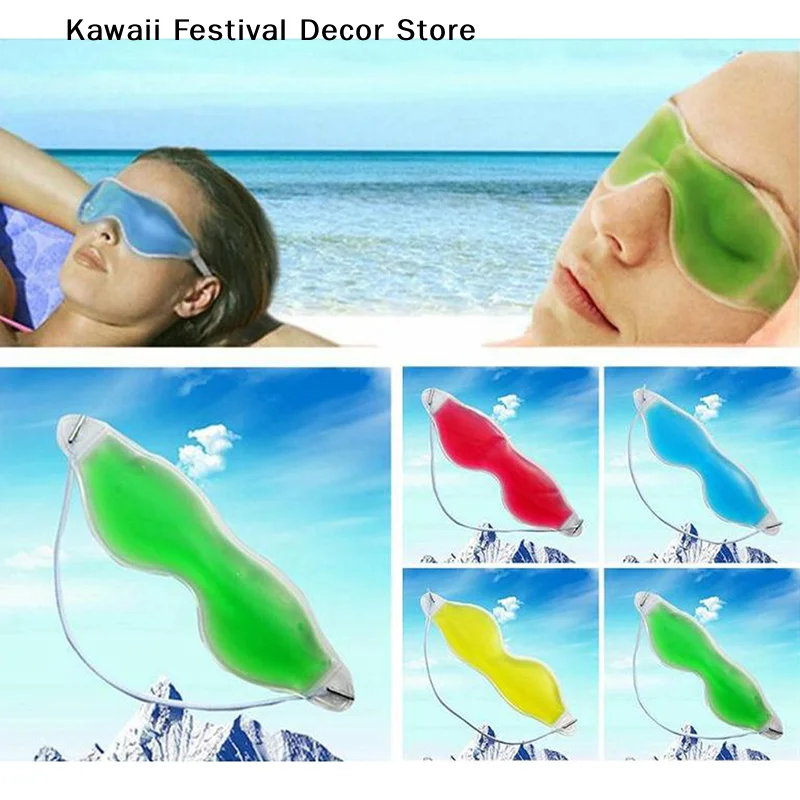 【K】1Pc Cooling Ice Eye Mask Fatigue Relief Remove Dark Circles Cold Eye Mask Sleep Mask Cooling Eyes Care Relaxing Gel Eye Pad
