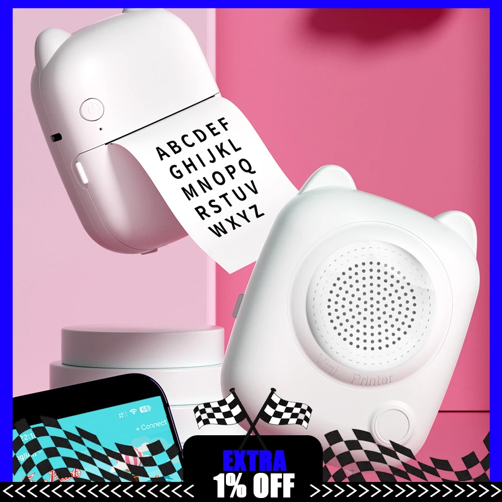 

M8 AI Pocket Printer with Voice Printing AI Photo Generation & AI Learning Portable Smart Printer for Students Office Home Use