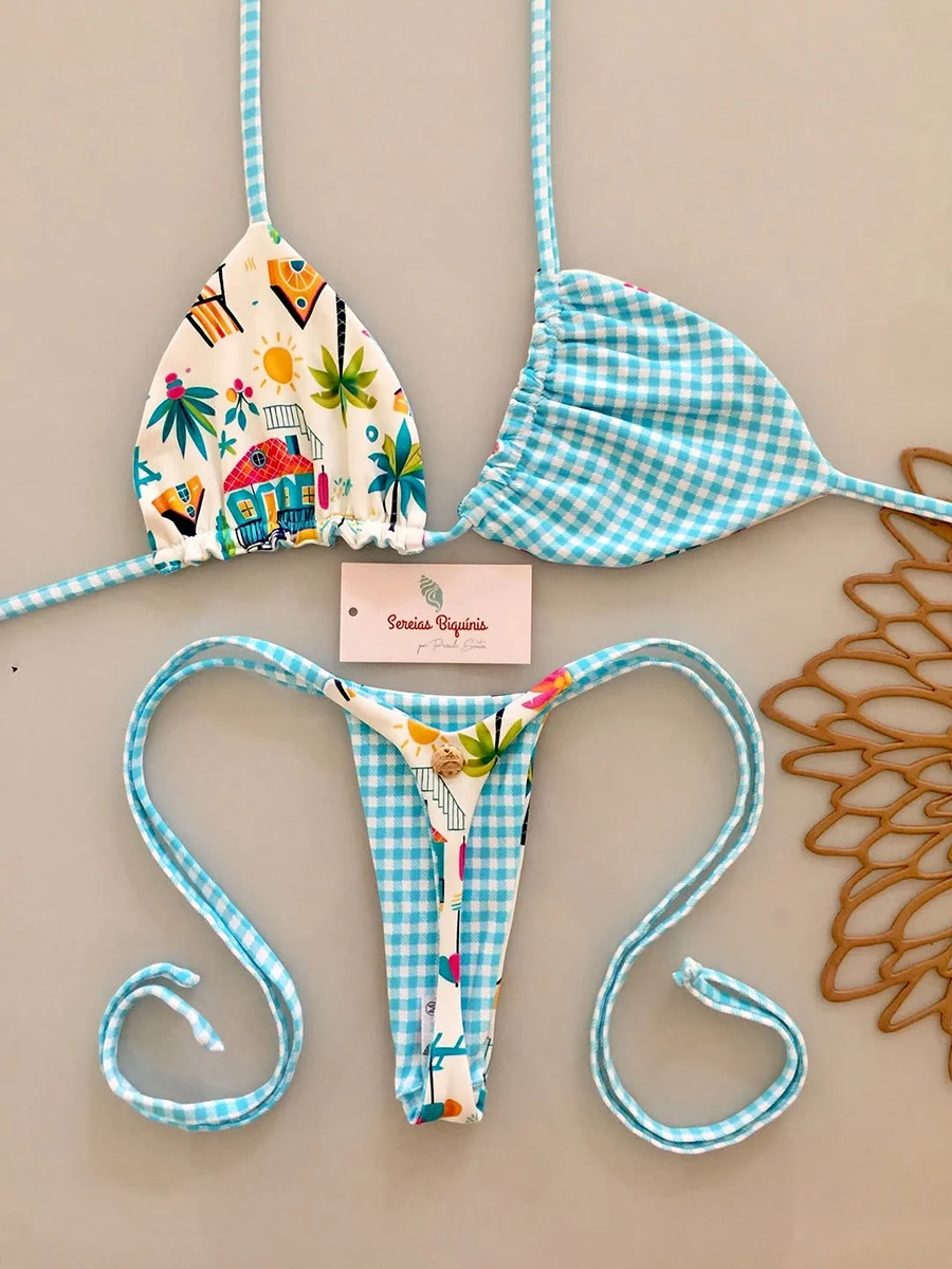 

Sexy Micro Bikinis 2026 Push Up Swimsuit For Women Swimwear Brazilian Bikini Set Print Biquini Swimsuit Summer Beachwear