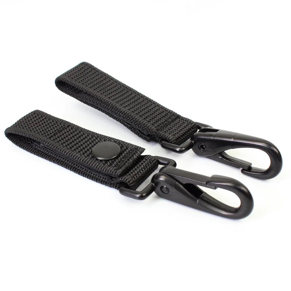 1PCS Tactical Metal Keychian Hanging Key Hook Clip Clamp Buckle Molle Belt Carabiners Outdoor Strap Climbing Camping Accessories