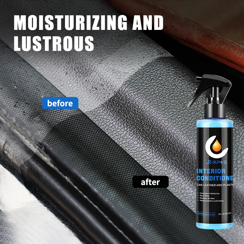 JB-XPCS 3 Plastic Renovator For Car Interior Liquid More Gloss Long-Lasting Protects Plastic & Leather Restore Car Detailing