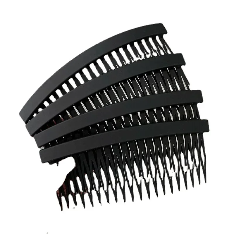 Simple Frosted Broken Hair Comb Clip Women Bangs Fixed Hairpins Headdress Girls Solid Color Hair Styling Braiders Accessories