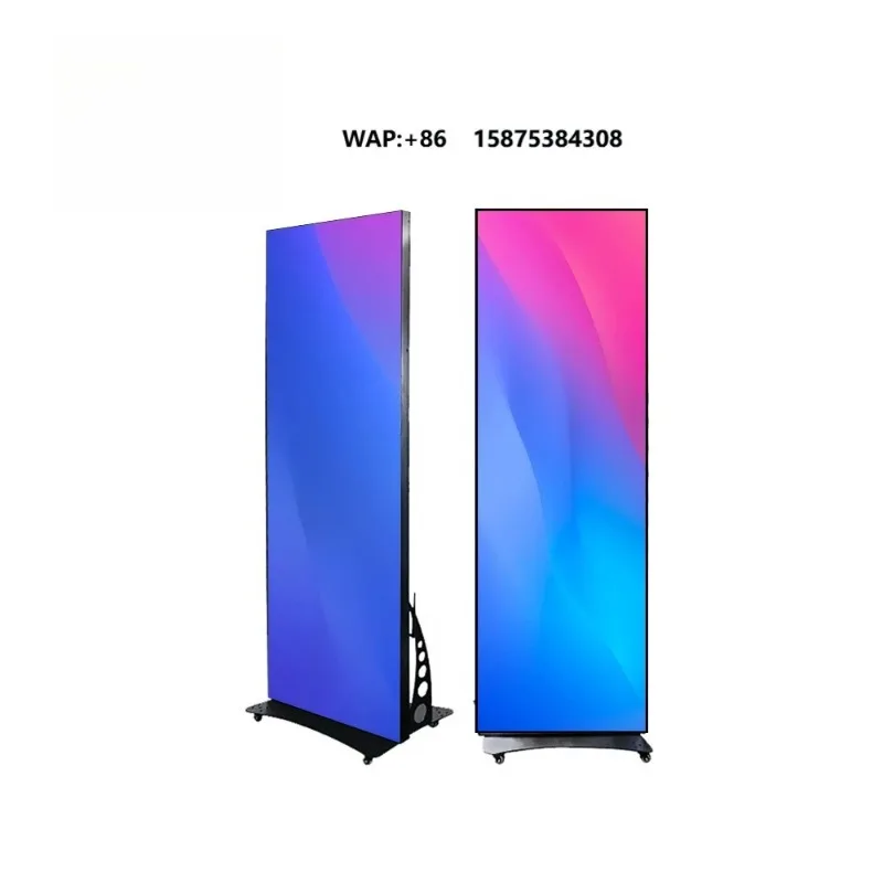 High Definition Digital Signage Display P2.5/P4 Indoor Standing LED Poster Display