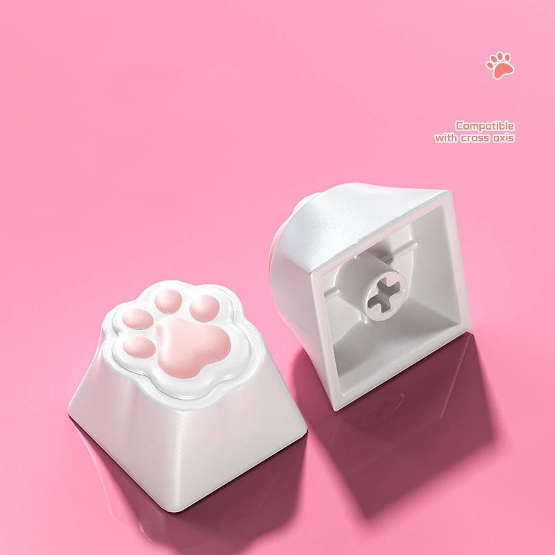 ZIFRIEND-Capuchons de touches patte de chat mignons pour clavier mécanique, aucun interrupteur MX, bricolage personnalisé, capuchons de touches en