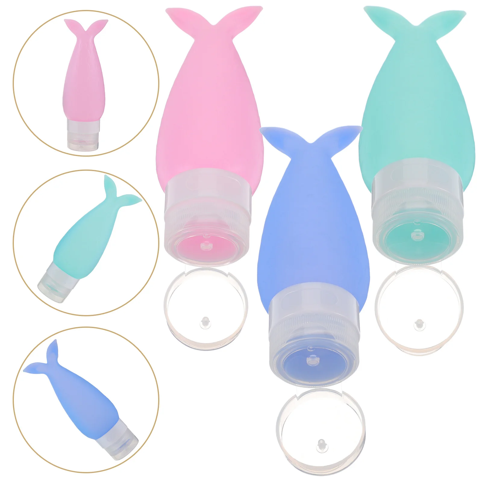 

3 Pcs Empty Storage Bottle Squeeze Bottles Sub Packaging Lotion Containers Emulsion Conditioner