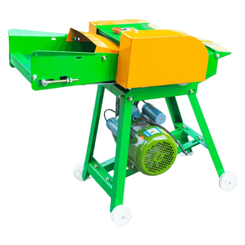 New Type Small Electric Chaff Cutter Feed Crusher Grass Cutting Machine For Cattle Farm Silage With High Safety 600kg/h Capacity