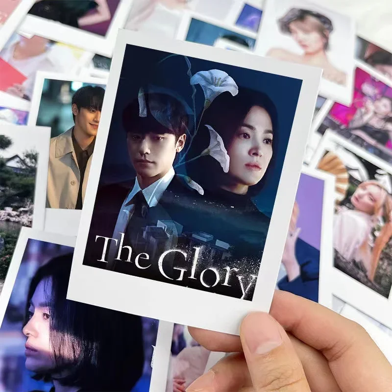 30/50PC No Repeat Lee Do Hyun Song Hye Kyo Lin Zhiyan Zheng Xingyi Poster Lomo Card Pai Li De Korean The Glory 3 Inch Small Card