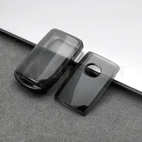 Transparent TPU Shell Fob for Mazda Cx5 2 3 6 Gh Cx3 Cx 5 Cx9 Cx8 CX30 G20 MX-5 MX30 X5 X9 Ss30 CX60 CX90 Car Key Case Cover