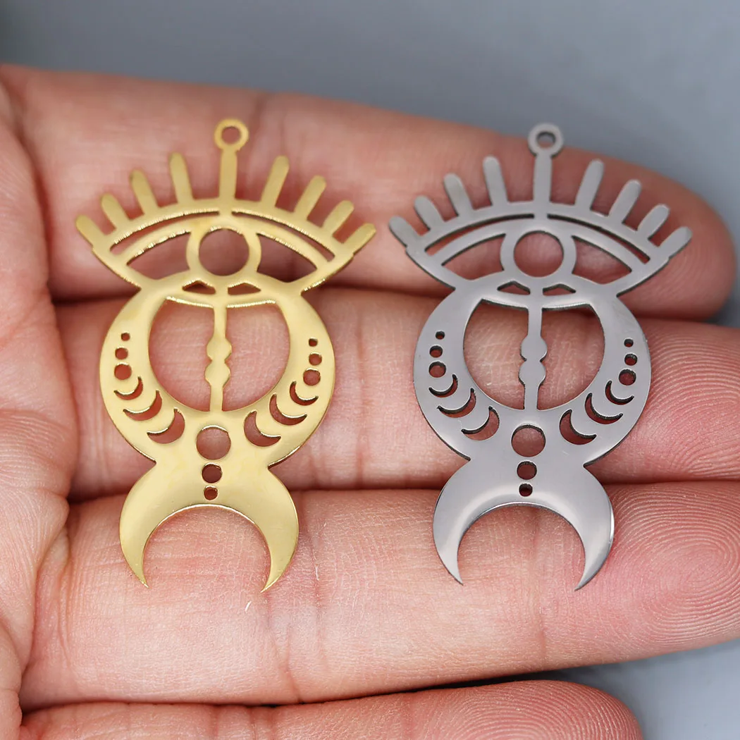 قلادة بذور الخردل من الفولاذ المقاوم للصدأ ، أقراط مصنوعة يدويًا ، سحر ملاك لطيف ، صناعة مجوهرات ، قلادة ، إكسسوارات علامات اليهودية ، 3 * * #5