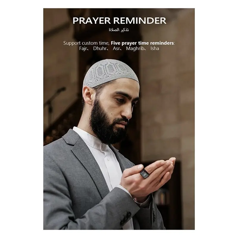 Smart APP Ring Counter Digital Display Counter Bluetooth Counting Ring Time Reminder Wearable Tasbih Zikr Ring