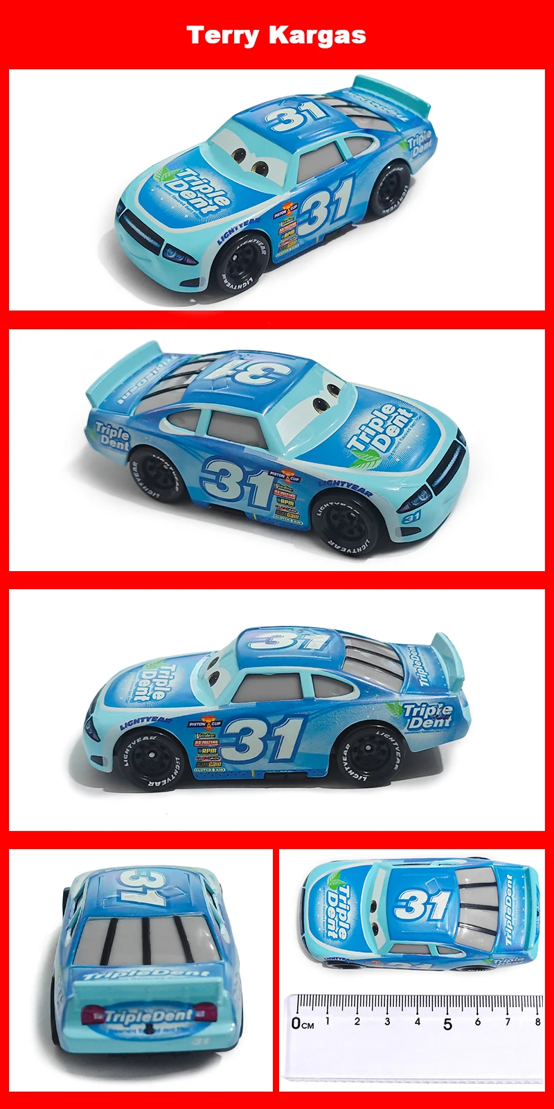 Pixar Cars 2 Cars 3 Pixar Cars Metall-Diecast-Modellautos Lightning McQueen Legierung Rennwagen-Serie Kinderspielzeugauto – Detail 9