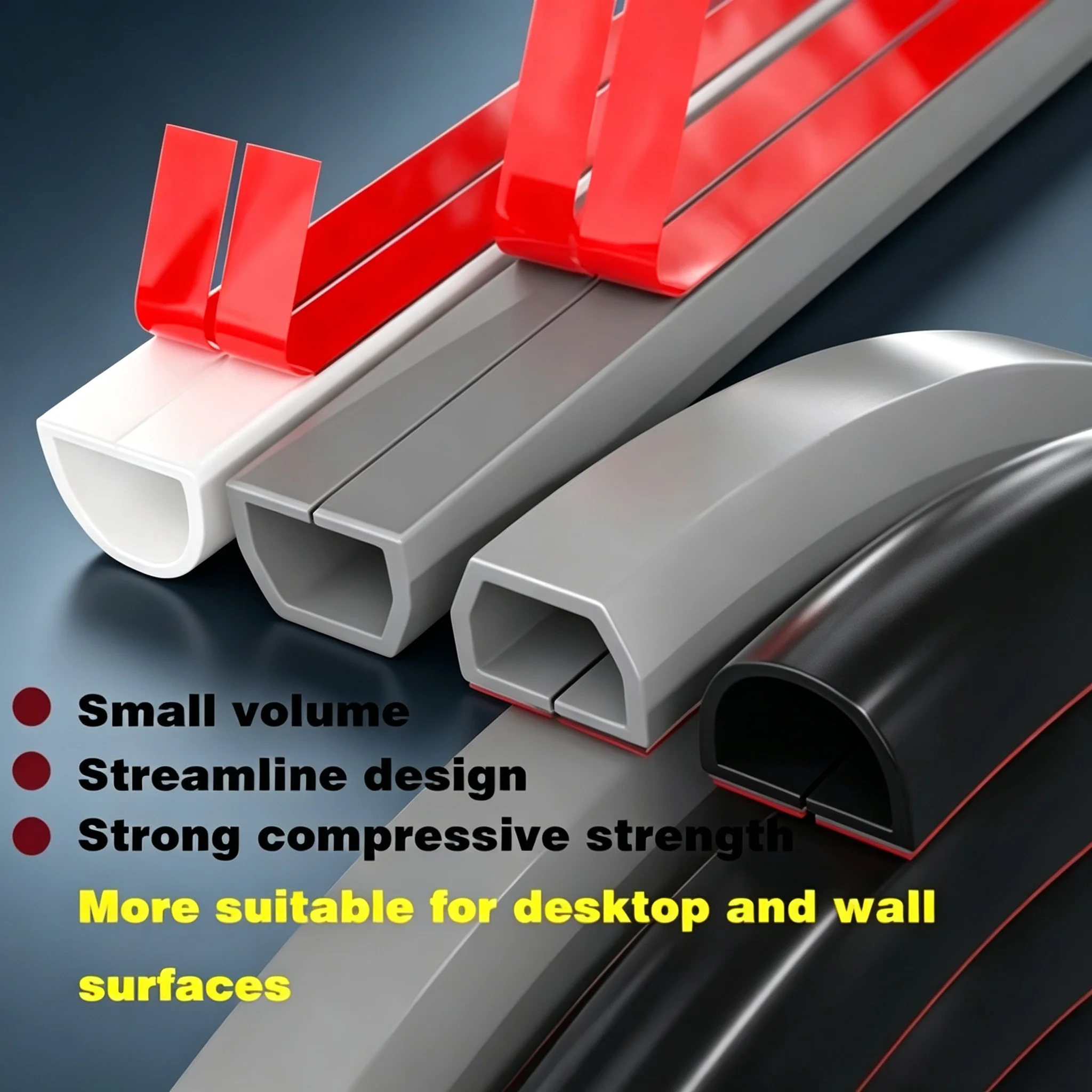 1PC 1/2/3/4/5/10M 15x10MM D Shape Self Adhesive Weather Stripping Seal Strip for Door Window Frame Cabinet Gap Sealing