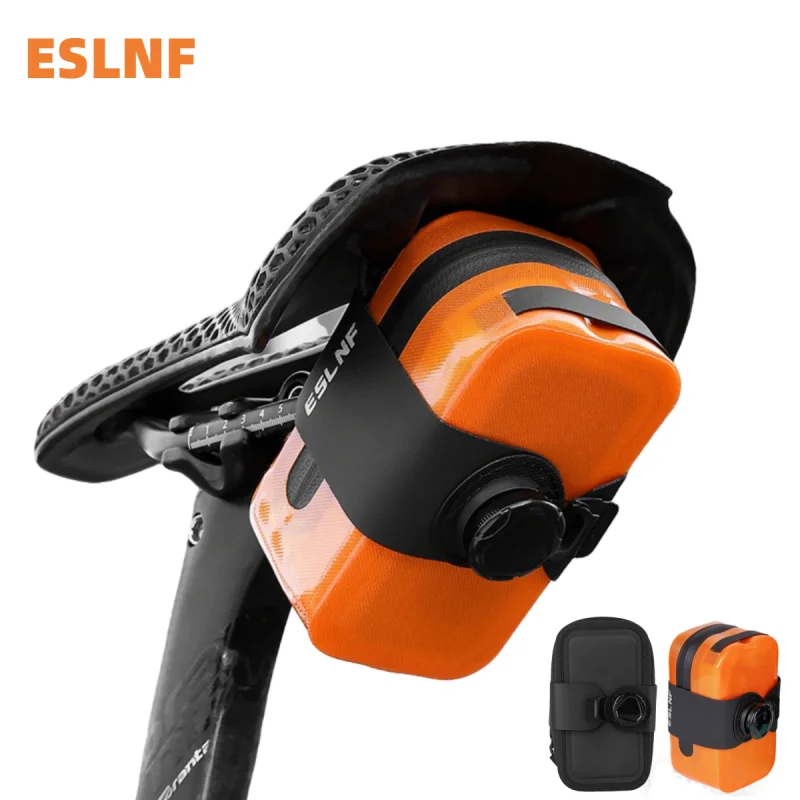ESLNF Mini Bicycle Saddle Bag 0.4L Lightweight Waterproof Compact Bike Tool Kit MTB Mountain Road Bicycle Bags