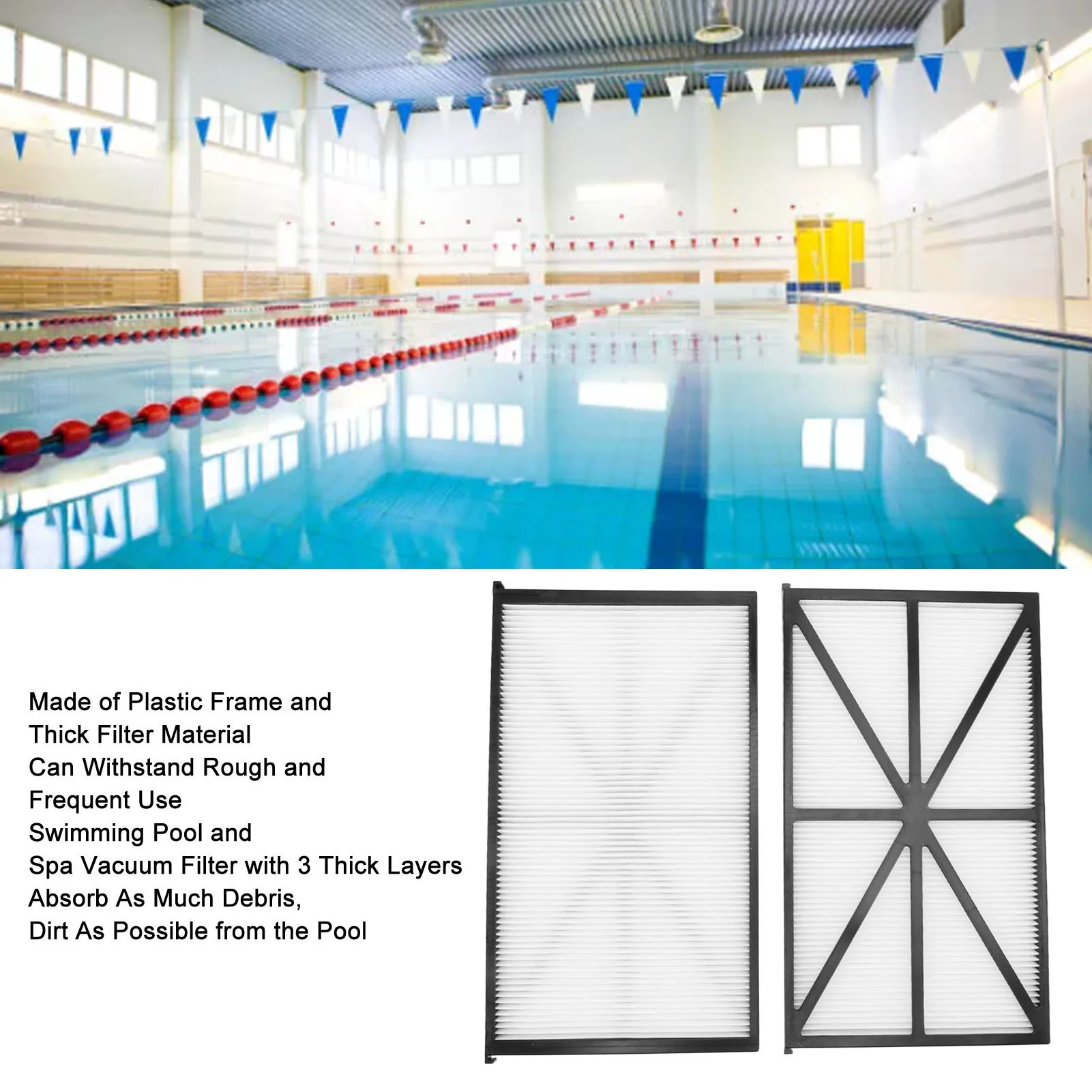 

2 шт., робот-пылесос для бассейна, картридж с активированным углем, высокоэффективная сменная фильтрующая панель для бассейна для TigerShark RCX7010