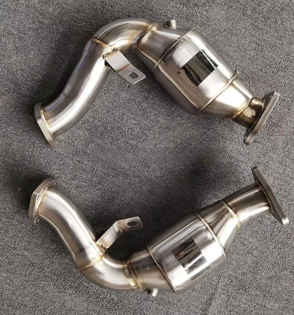 

Подходит для индивидуальных коллекторов, водосточная труба для Audi S4/S5 B8/B8.5 3.0T 2013-2025, автоматические выхлопные коллекторы с теплозащитным экраном, выхлопные системы