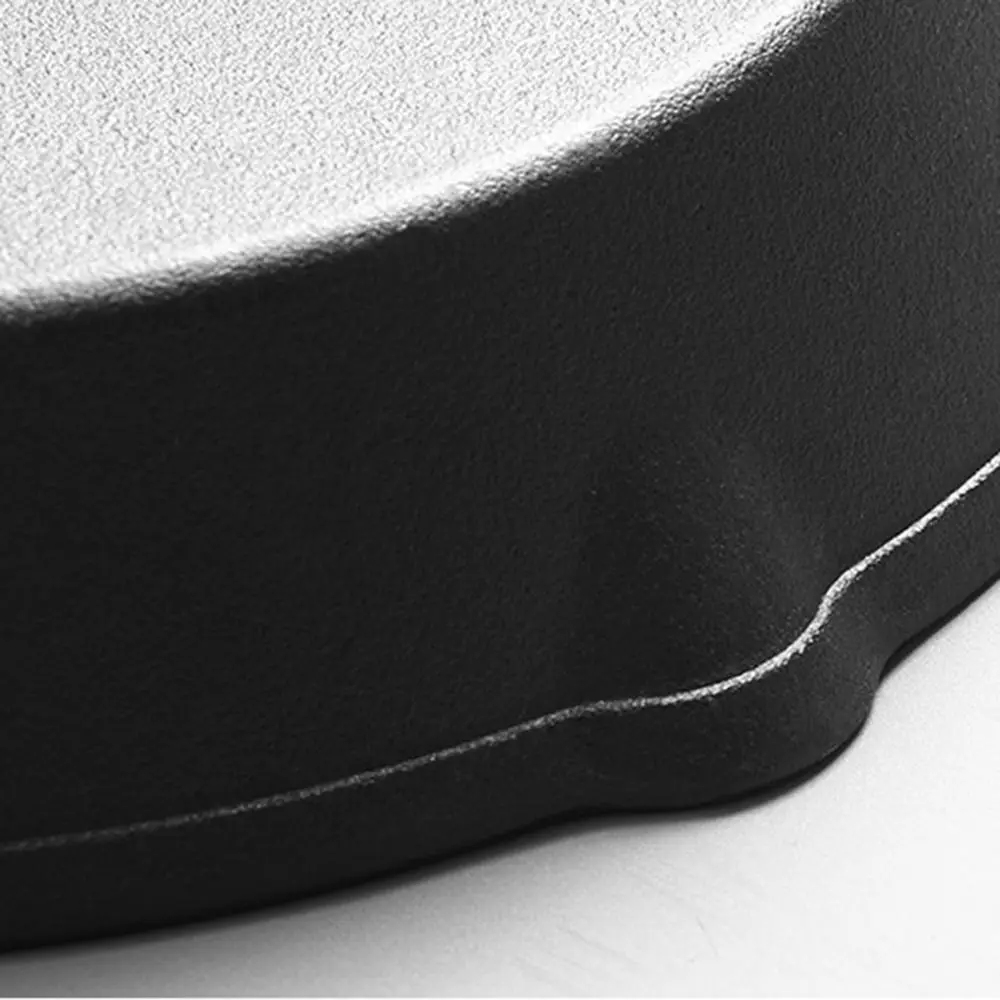 Uncoated Nonstick Frying Pan Signature Teardrop Handle Cast Iron Small Omelette Pan Multi-size Heat-Resistant Saute Pot Kitchen - Image 3