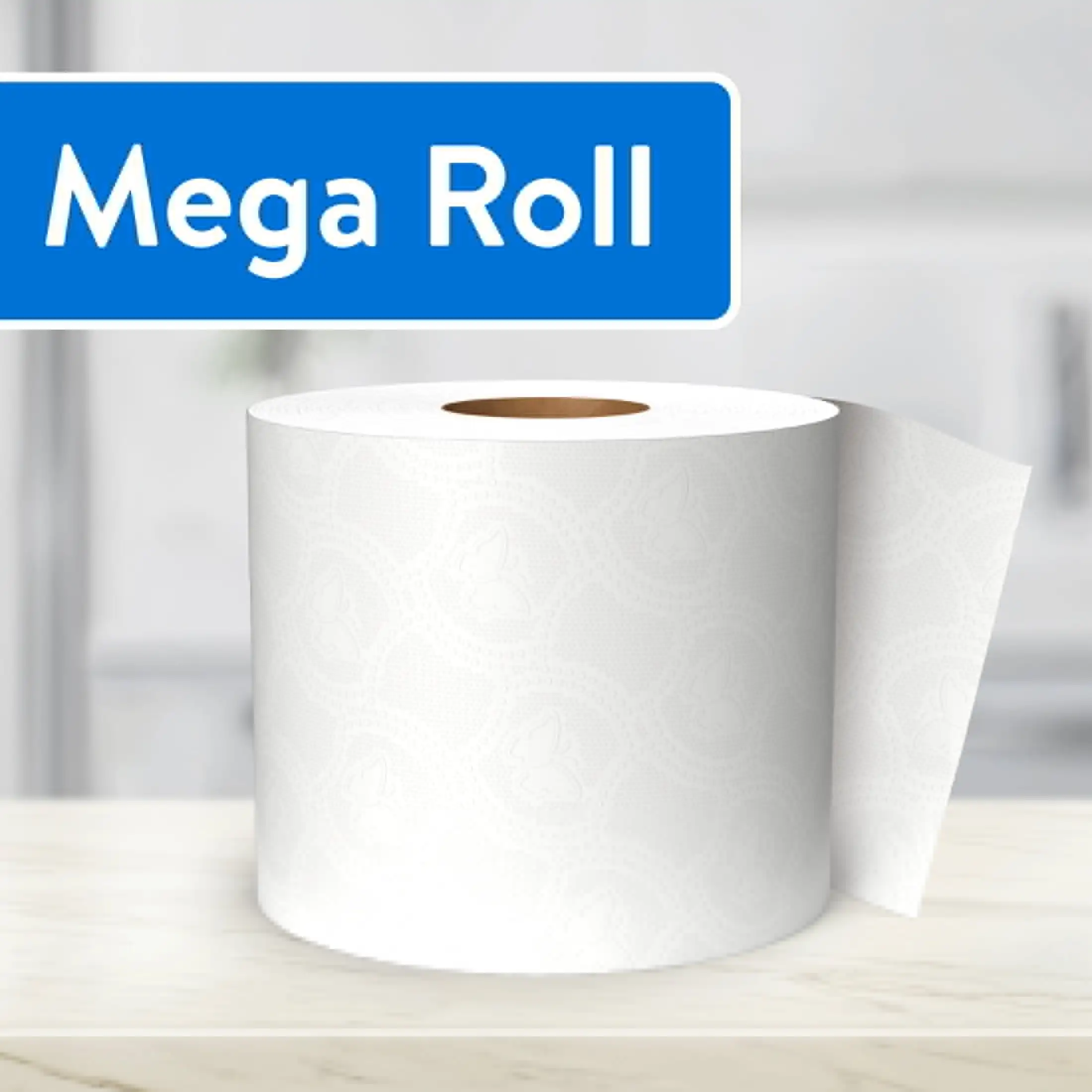 Carta igienica premium morbida e resistente, 12 rotoli mega, fornisce un'efficiente pulizia in modo delicato sulla pelle