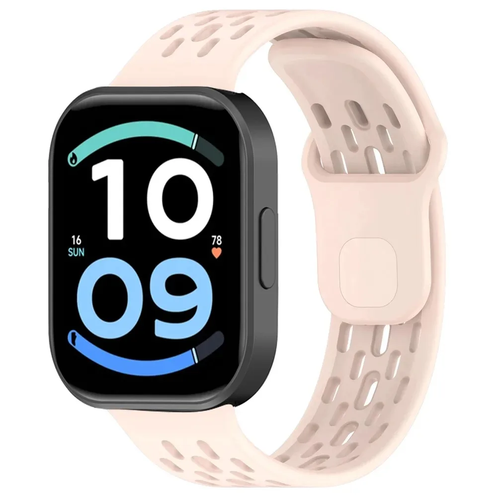 Sport-Silikonarmband für Redmi Watch 6 Active-6 Lite/6 5 4 Atmungsaktiver Stil Verstellbares Armband für Xiaomi Mi Band 10-9-8 Pro – Detail 14