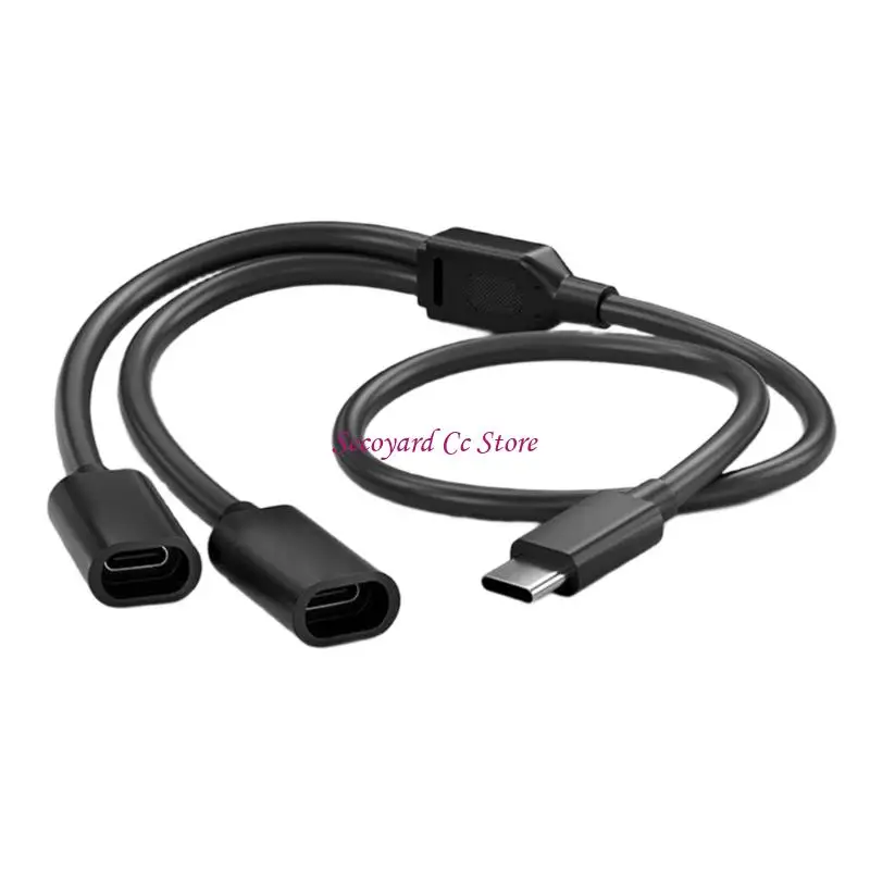 

N3UC Двойная панель Солнечная камера безопасности Зарядный кабель Тип C Разветвитель для установки источника питания для