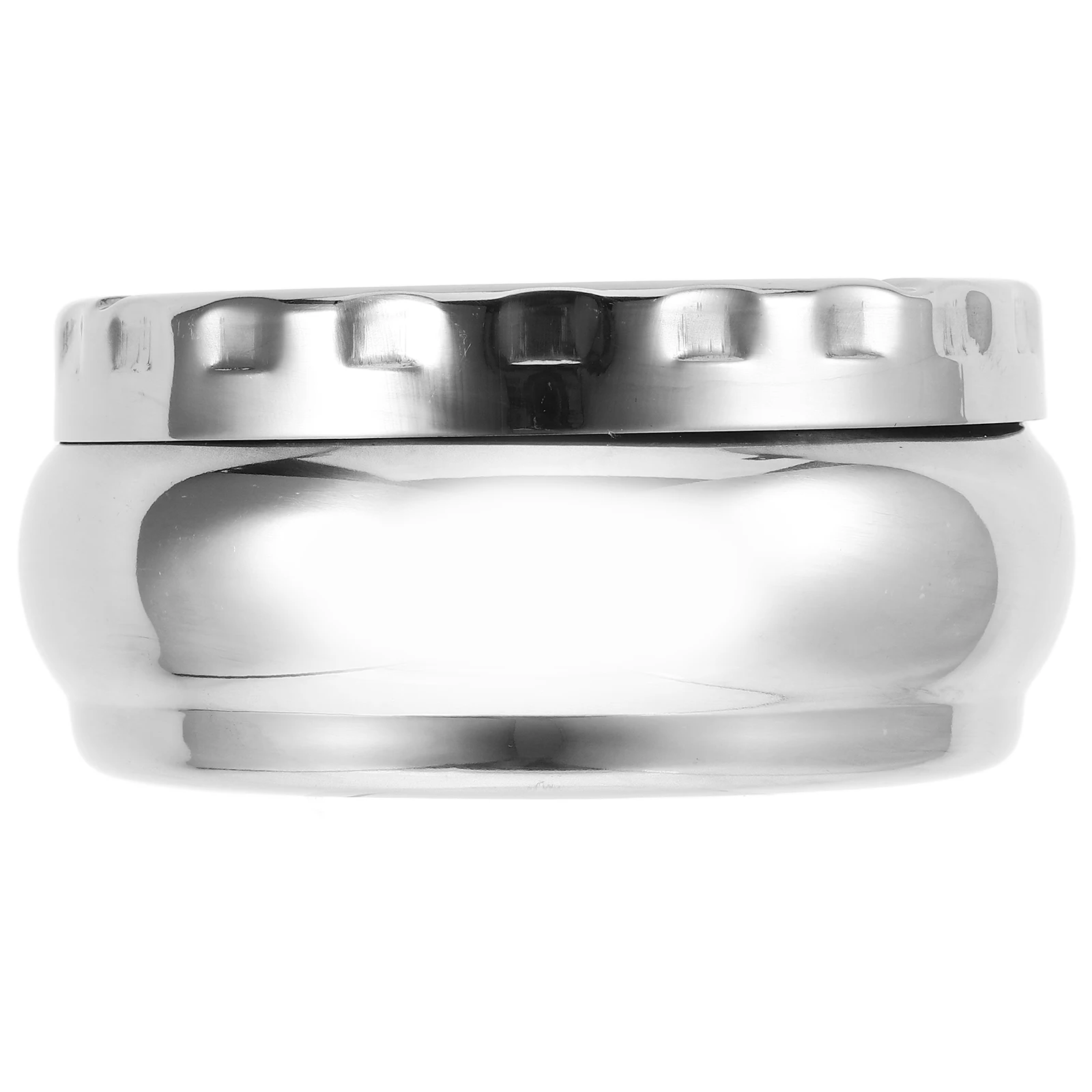 

Automatic Ash Tray 12cm Stainless Steel Home Decorative Indoor Outdoor Cigarette Ashtrays Car Smoke Bedroom Living Drum Shaped