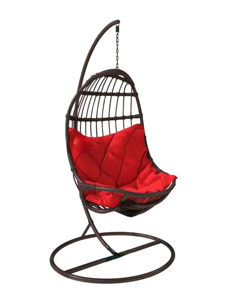 Balcony lazy hanging basket rattan chair indoor home swing adult bird's nest hanging basket rocking chair